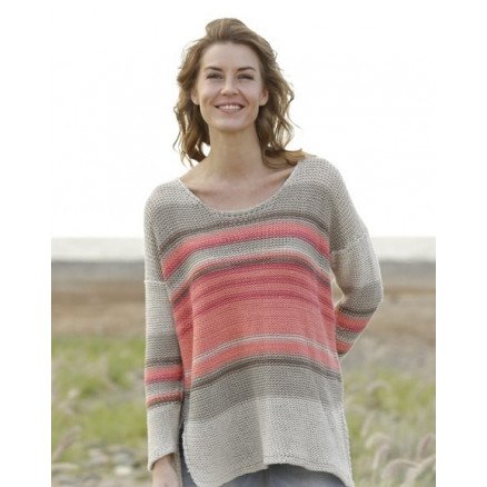 Laid Back Afternoon by DROPS Design Genser Strikkeoppskrift str S XXXL