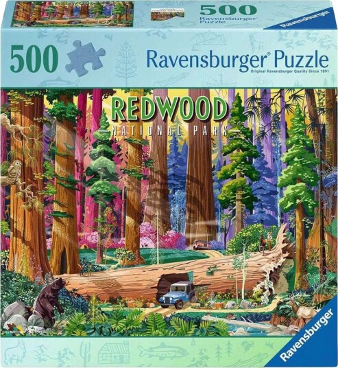 Ravensburger Puslespill 500 Brikker Redwood National Park Ravensburger Puslespill 500 Brikker Redwood National Park