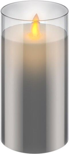 Goobay LED äkta vaxljus i glas 7,5 x 15 cm underbar och säker belysningslösning för många områden som hus och loggier kontor eller skolor
