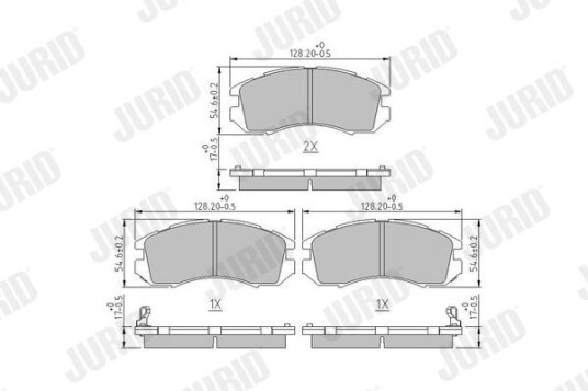 Bremseklosser JURID 572275J Bremseklosser JURID 572275J