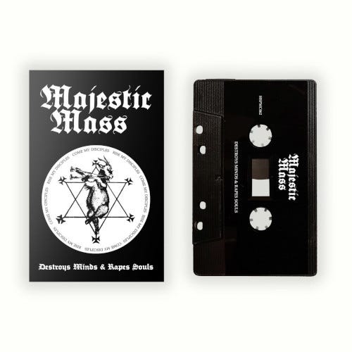 Majestic Mass Destroys Minds & Rapes Souls Kassett