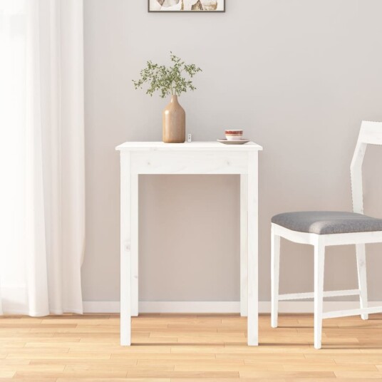 Sidebord hvit 55x55x75 cm heltre furu 8720287188582 Sidebord hvit 55x55x75 cm heltre furu 8720287188582