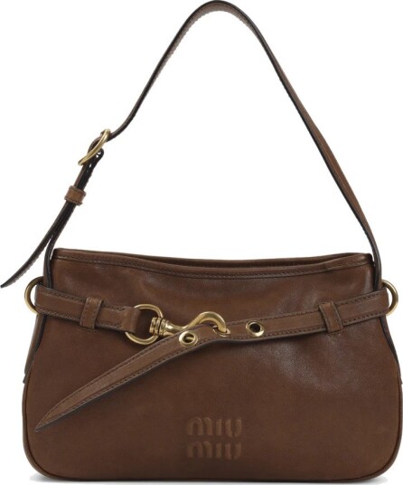 Miu Miu Dame Vesker Brun ONE SIZE,