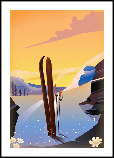 Ski Trip Plakat Plakat / 21x30cm