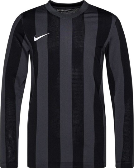 Nike Spillerdrakt Dri fit Striped Division Iv Antrasitt/svart/hvit Langermet Barn størrelse S: 128 137 cm