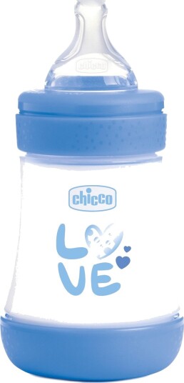 Chicco Perfect 5 Tåteflaske 150ml Nyfødt Blå Chicco Perfect 5 Tåteflaske 150ml Nyfødt Blå