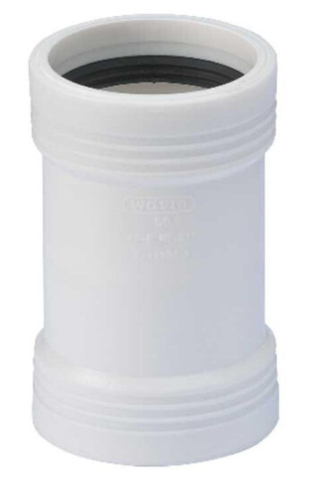 Wavin Wafix Løpemuffe PP 40mm Plast for Drenering i Hvit