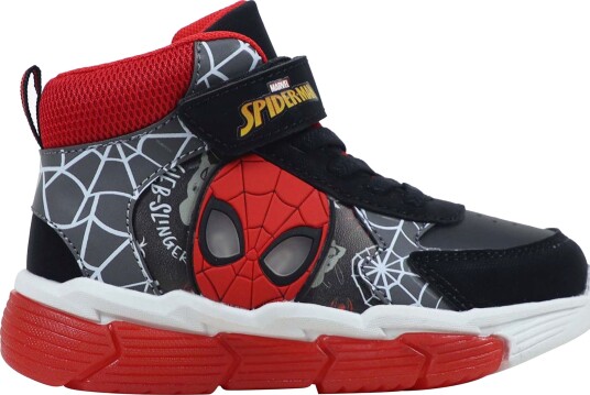Marvel Spider Man Blinkende Mid Sneakers Svart 24