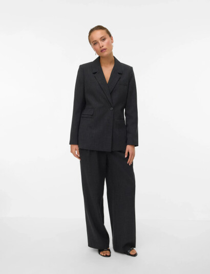 Vero Moda Vmbestie Ls Regular Blazer Noos - Grey - 36