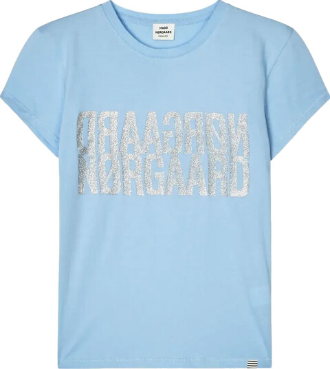 Mads Nørgaard Single Cotton Tuvina Tee Blue 116
