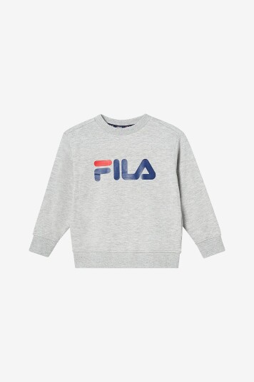 Fila Collegegenser Babina Greda Classic Logo Crew Sweat Grå