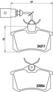 Bremseklosser BREMBO P 85 101