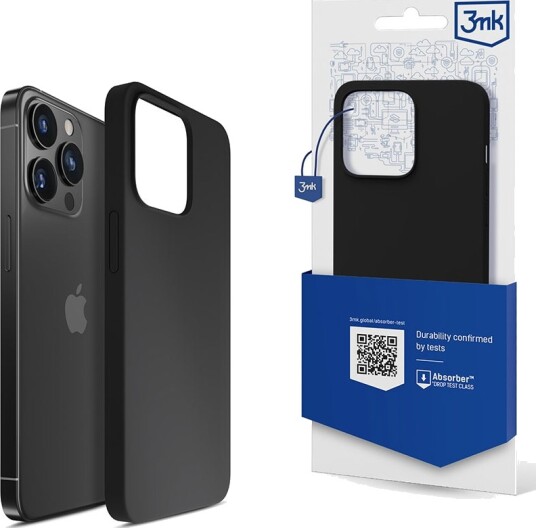 3Mk Silikondeksel til iPhone 13 Pro Max - Sort