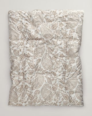 Enkeltdyne med paisleymønster DRY SAND 140X200