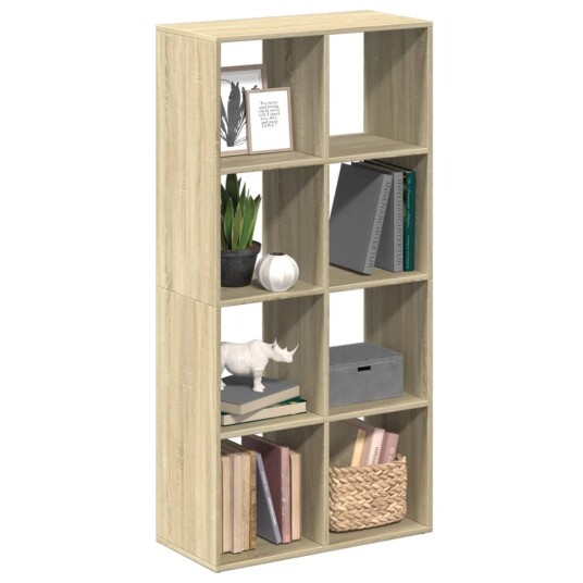 Romdeler bokhylle sonoma eik 69,5x29x137,5 cm konstruert tre Romdeler bokhylle sonoma eik 69,5x29x137,5 cm konstruert tre