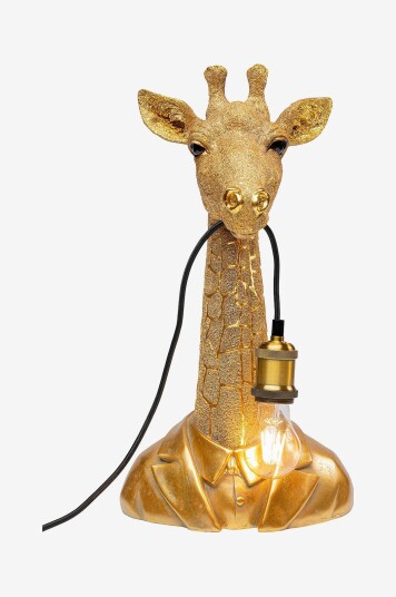 KARE Design Bordlampe Animal Giraffe Gull