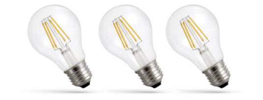 Spectrum Led LED-lampe E27 7W 2700K 770 lumen 3-pack
