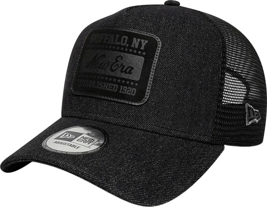 New Era Ne Patch Denim Trucker Newera Black ONE SIZE New Era Ne Patch Denim Trucker Newera Black ONE SIZE