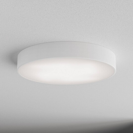 TEMAR LIGHTING Cleo 500 taklampe hvit sensor IP54 Ø 50 cm metall