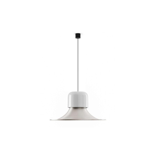 Stilnovo Campana Taklampe Blank Grå/ Aluminium