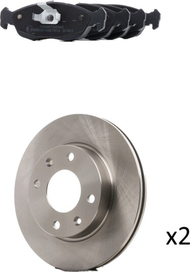 Bremseskiver og -klosser RIDEX 3405B3206