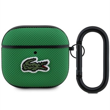 Lacoste AirPods 4 Petit Pique Croc Logo Patch etui grønn Lacoste AirPods 4 Petit Pique Croc Logo Patch etui grønn