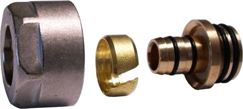 Klemmekobling Til Plastrør M22x1,5 16X2 Gw Hvit 602600005