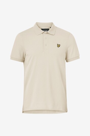 Lyle & Scott Pikétrøye Plain Polo Shirt Beige Lyle & Scott Pikétrøye Plain Polo Shirt Beige