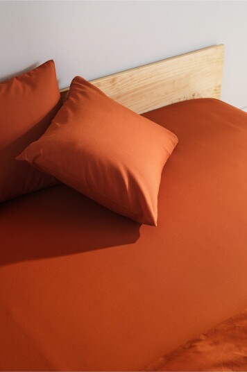 Jotex Stretchlaken Økologisk Terrakotta ZACK 106526566140