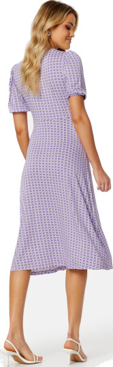 Happy Holly Noella midi dress Purple / Floral 52/54 Happy Holly Noella midi dress Purple / Floral 52/54