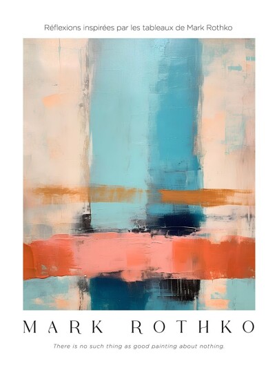 Plakat Mark Rothko Inspirert Refleksjon Plakat Mark Rothko Inspirert Refleksjon