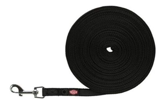 Trixie Tracking Leash Rubberised S-M: 10 M/15 Mm Black