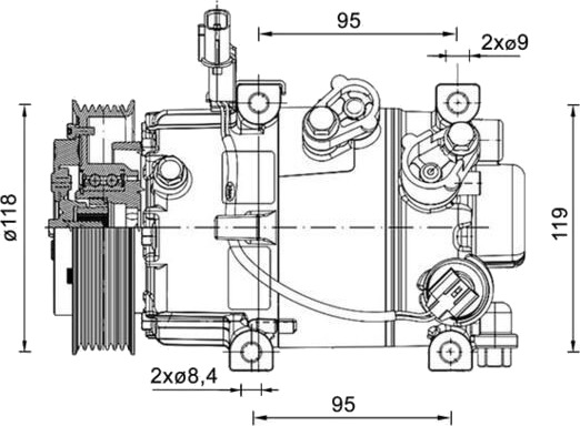 AC kompressor MAHLE ORIGINAL ACP 1463 000P