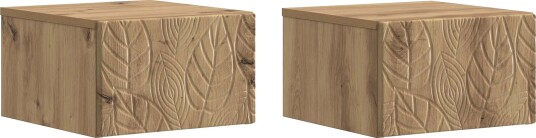 Vegghengt Nattbord 2 pcs Artisan eik 49 x 34,5 x 20 cm