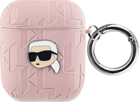 Karl Lagerfeld Karl Lagerfeld Kla2pgkipp Airpods 1/2 Deksel Rød/Rosa Monogram Karl Head