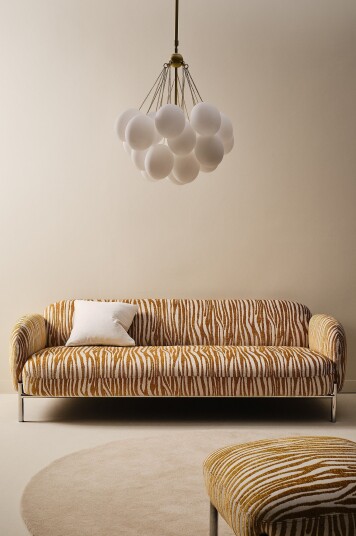 Jotex Sofa 3seters Gull sebra RAMON 2116359020