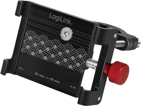 Logilink Aa0146, Mobiltelefon/Smarttelefon, Passiv Holder, Sykkel, Motorsykkel, Scooter, Handlevogn, Sort, Rød