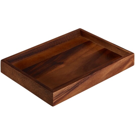 VEGA Serveringsbrett Wantage akasie; 25x18x3 cm (LxBxH); Akasie brun; Rektangulær