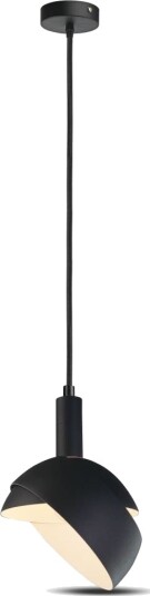 E14 pendeloppheng med justerbar skjerm Svart Ø18cm 1m ledning max 60W ekskl. lyskilde