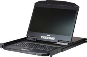 Aten Switch Aten Cl3116nx Kvm Switch, 18,5 Tommers Tft-Skjerm, Vga, Ps/2-Usb, 16 Porter, Tysk Tastaturoppsett