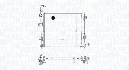 Radiator MAGNETI MARELLI 350213165400 Radiator MAGNETI MARELLI 350213165400