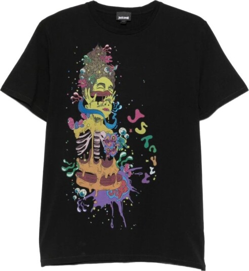 Just Cavalli Herre Topper Svart 3XL,