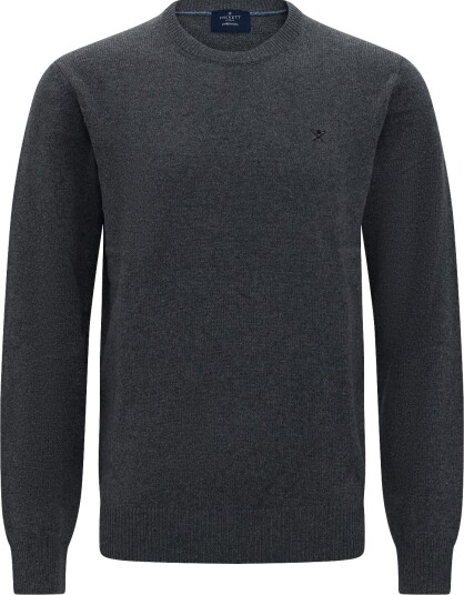 Hackett London Lambswool Crew - COLLEGE GREY - M