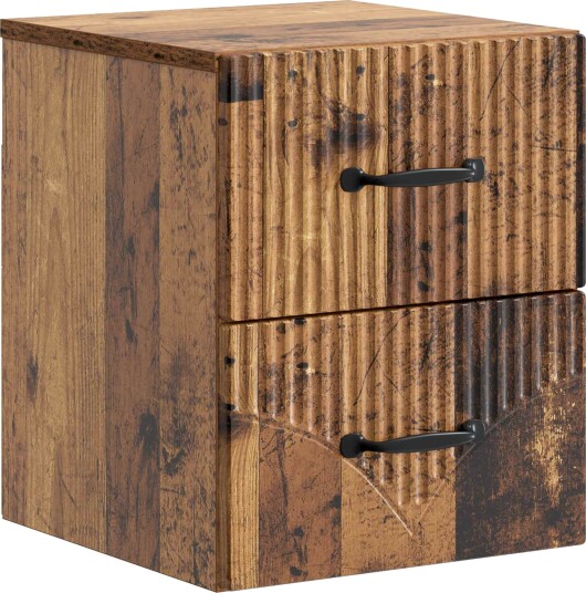  Vegghengt Nattbord Gammelt tre 34,5 x 33 x 40 cm Konstruert tre