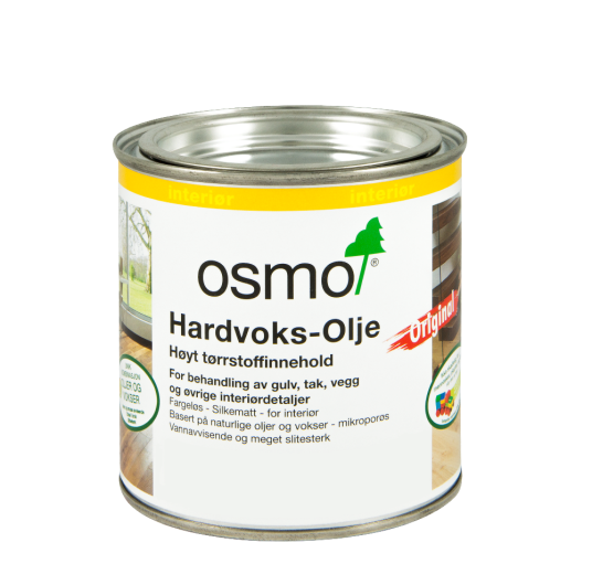 Osmo Holz Und Color hardvoksolje pigmentert 0375 liter hvit
