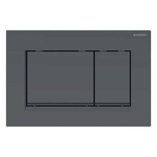 Geberit Sigma30 Betjeningsplate Sort Matt/Sort/Sort Matt, Easy-Clean