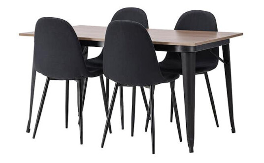 Spisegruppe Venture Home Tempe 140 cm med 4 Polar Stoler Spisegruppe Venture Home Tempe 140 cm med 4 Polar Stoler