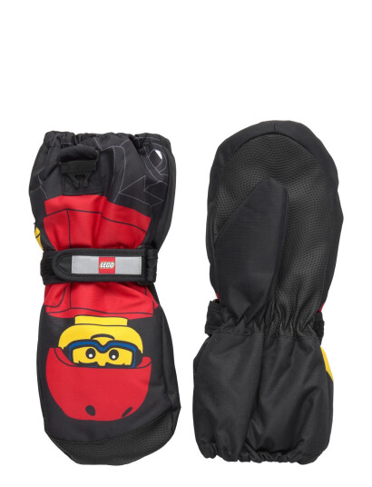 Lego Kidswear Lwagan 812 Mittens W/Mem. Black 98 104