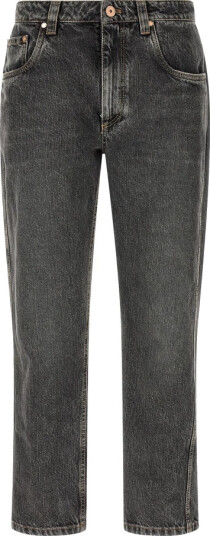 Brunello Cucinelli Dame Jeans Grå M,