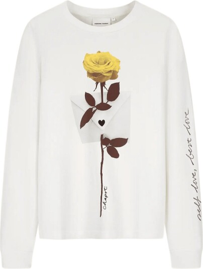 Fabienne Chapot Phileine Rose Ls T Shirt   COSY WHITE   S